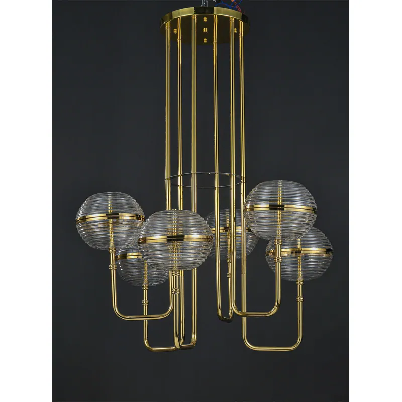 Golden Halo Chandelier