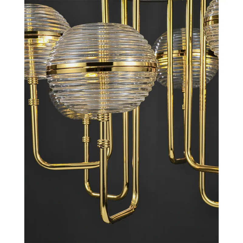 Golden Halo Chandelier