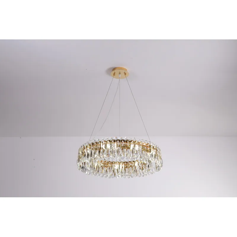 Golden Halo Clear Luxury Chandelier