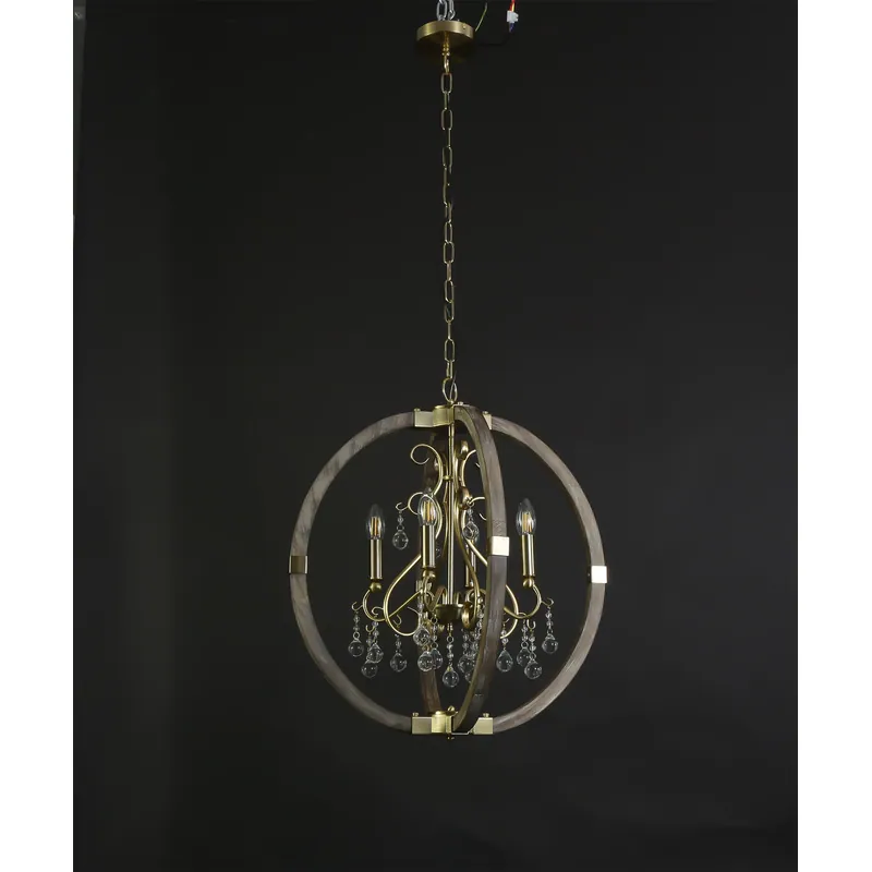 Golden Harmony Crystal Chandelier