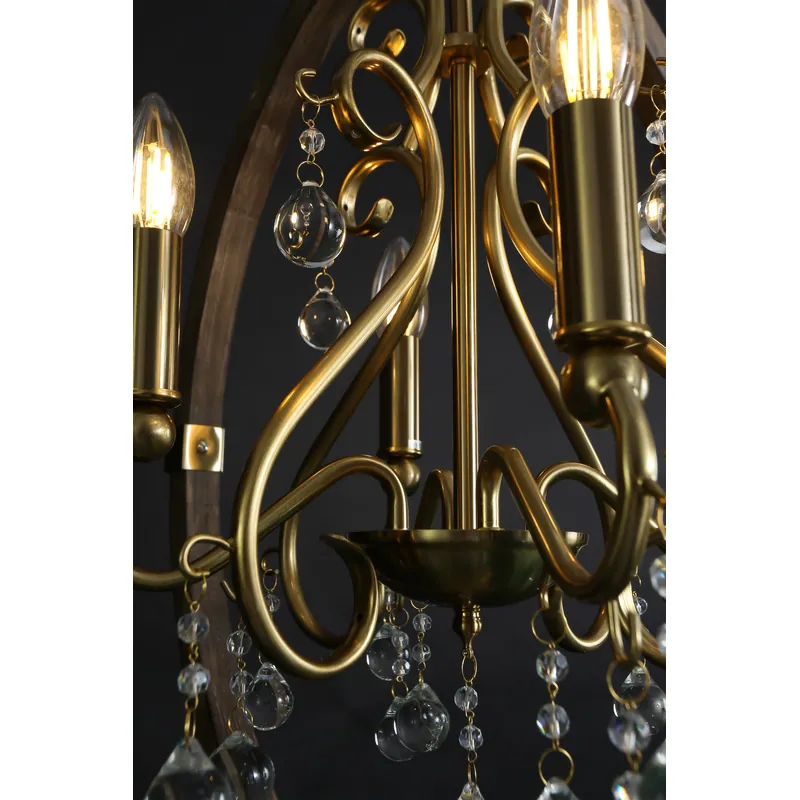 Golden Harmony Crystal Chandelier