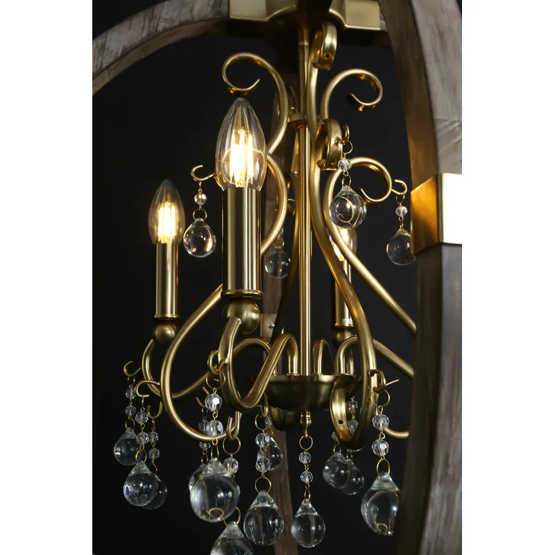 Golden Harmony Crystal Chandelier