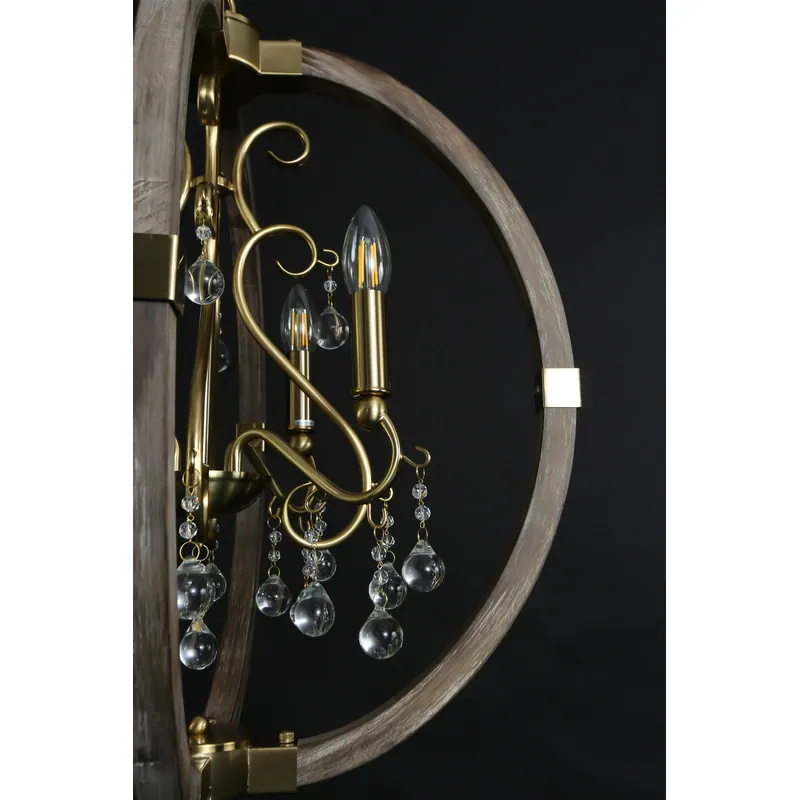 Golden Harmony Crystal Chandelier