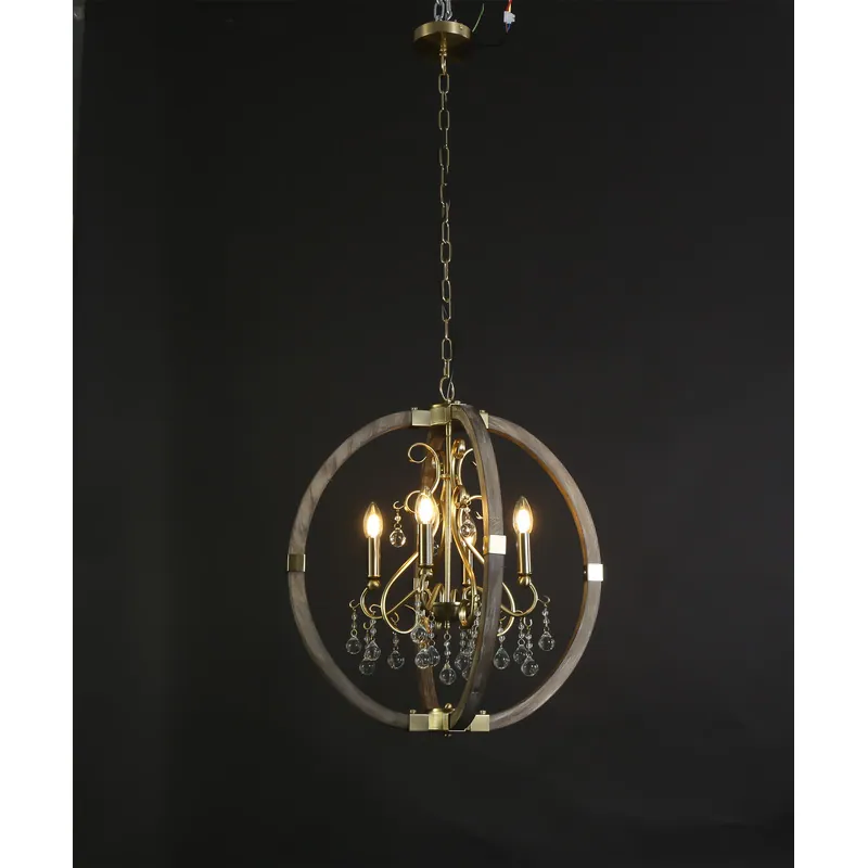 Golden Harmony Crystal Chandelier