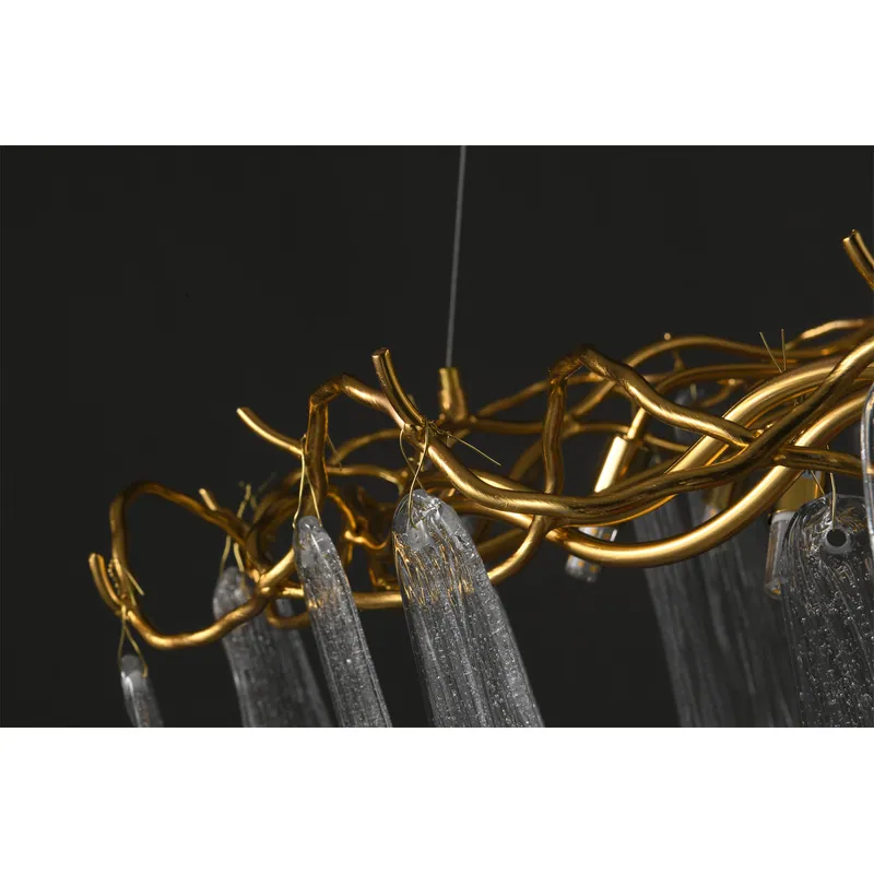 Golden Icicle Chandelier