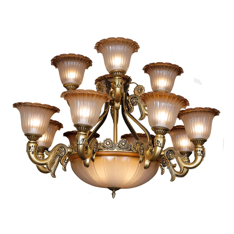 Golden Legacy Antique Brass Chandelier