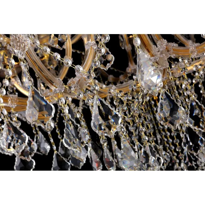 Golden Majesty Crystal Chandelier