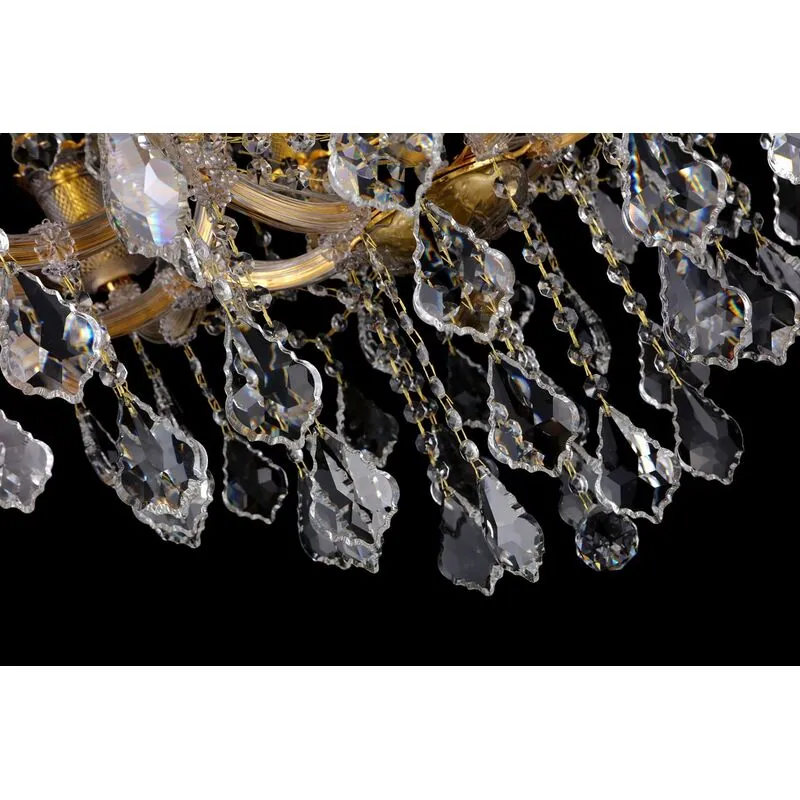 Golden Majesty Crystal Chandelier