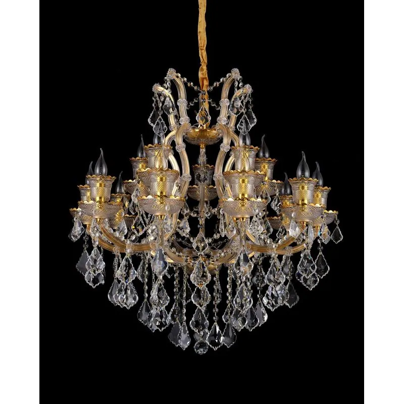 Golden Majesty Crystal Chandelier
