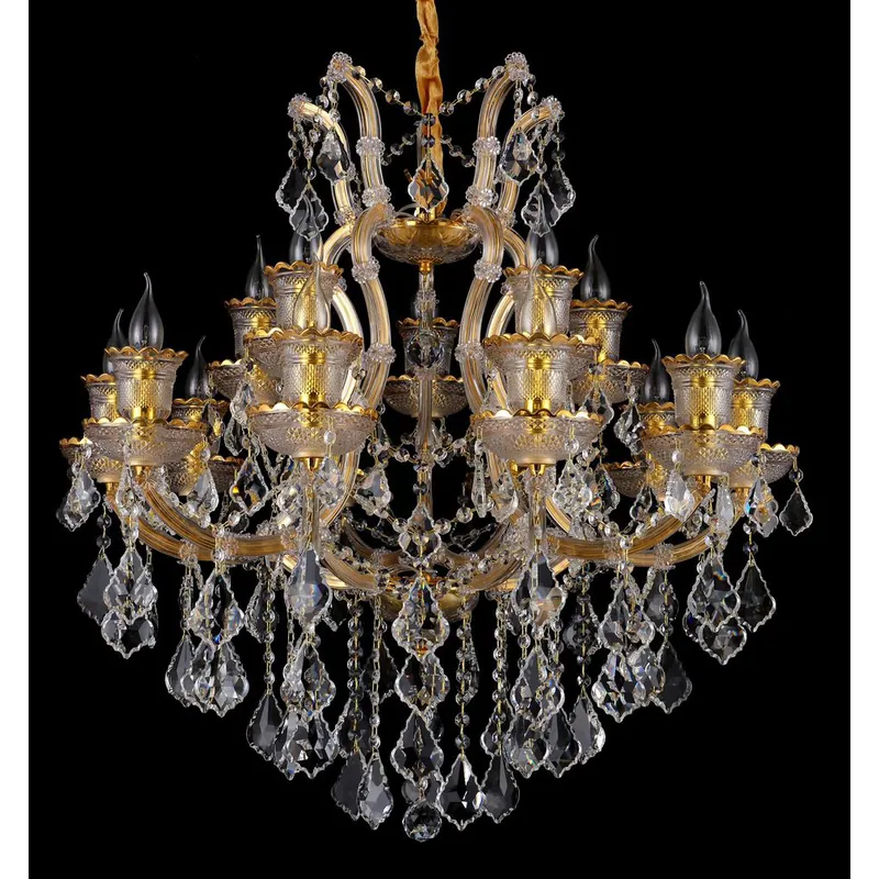 Golden Majesty Crystal Chandelier