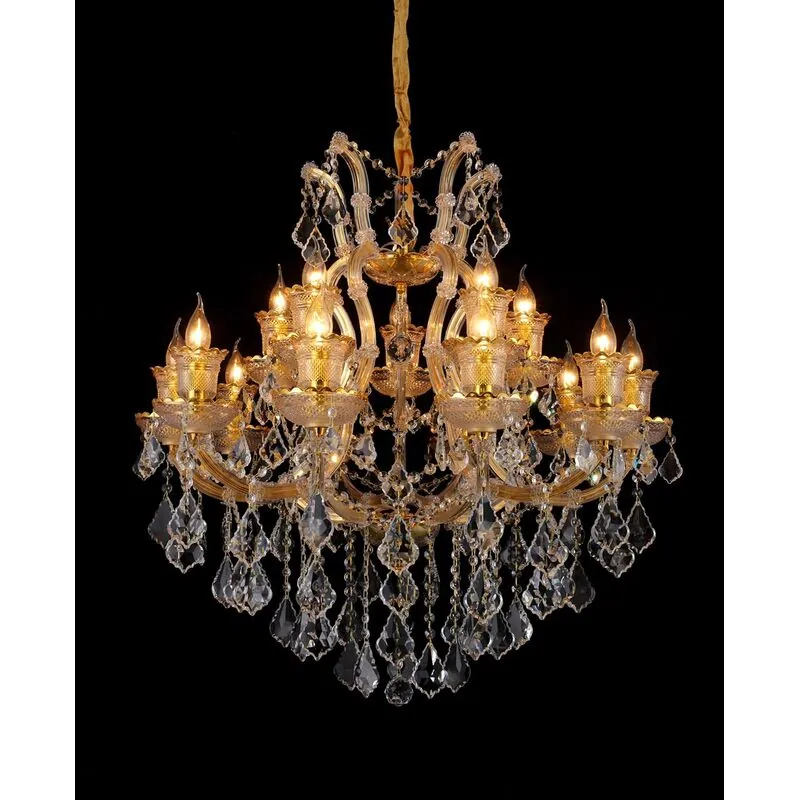 Golden Majesty Crystal Chandelier