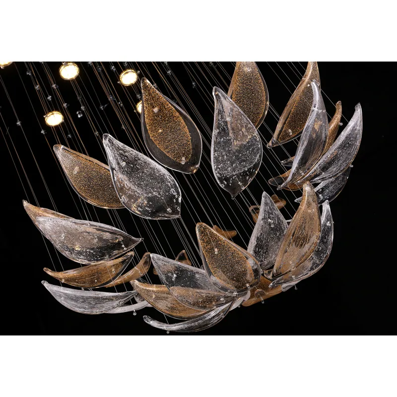 Golden Radiance Crystal Chandelier