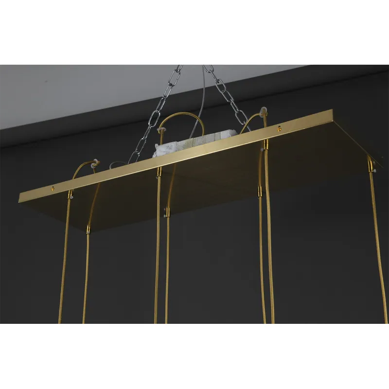 Luminous Halo White and Gold Pendant Light