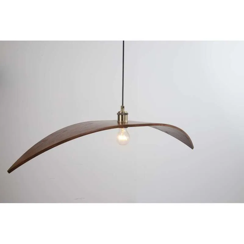 Riverbend Wood Sculptural Pendant Light