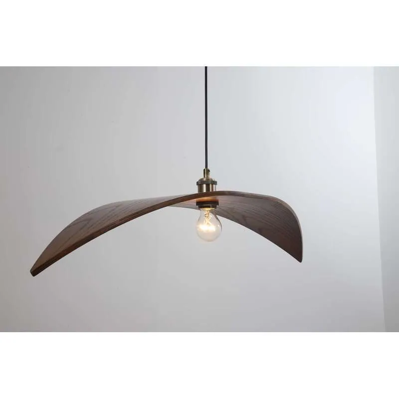Riverbend Wood Sculptural Pendant Light