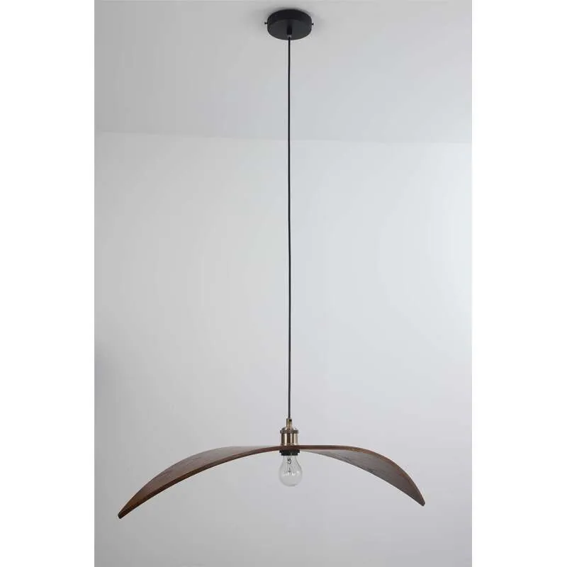 Riverbend Wood Sculptural Pendant Light