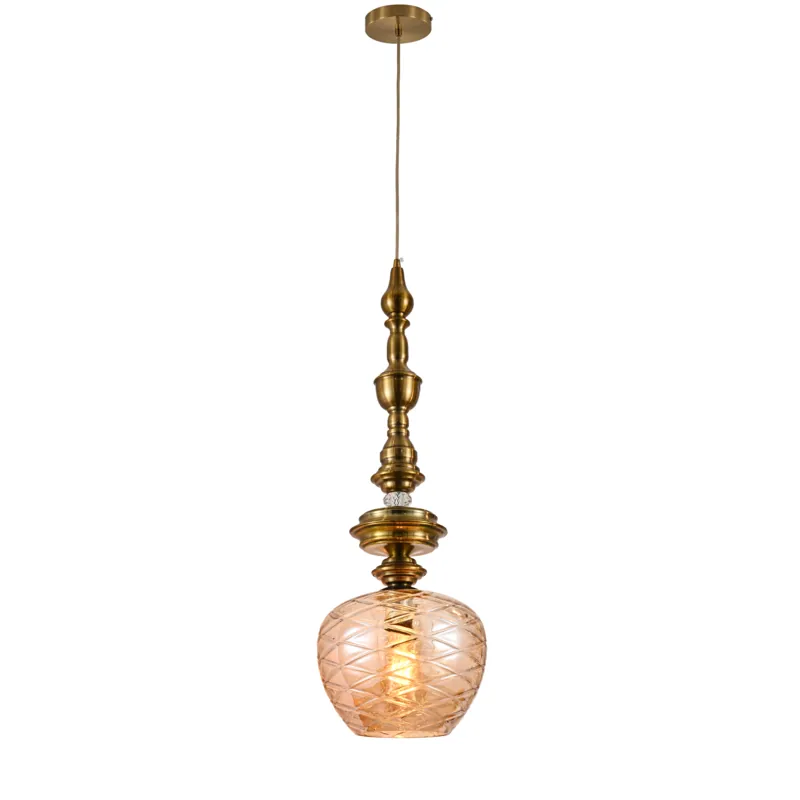 Rose Amber Spire Luxury Pendant Light