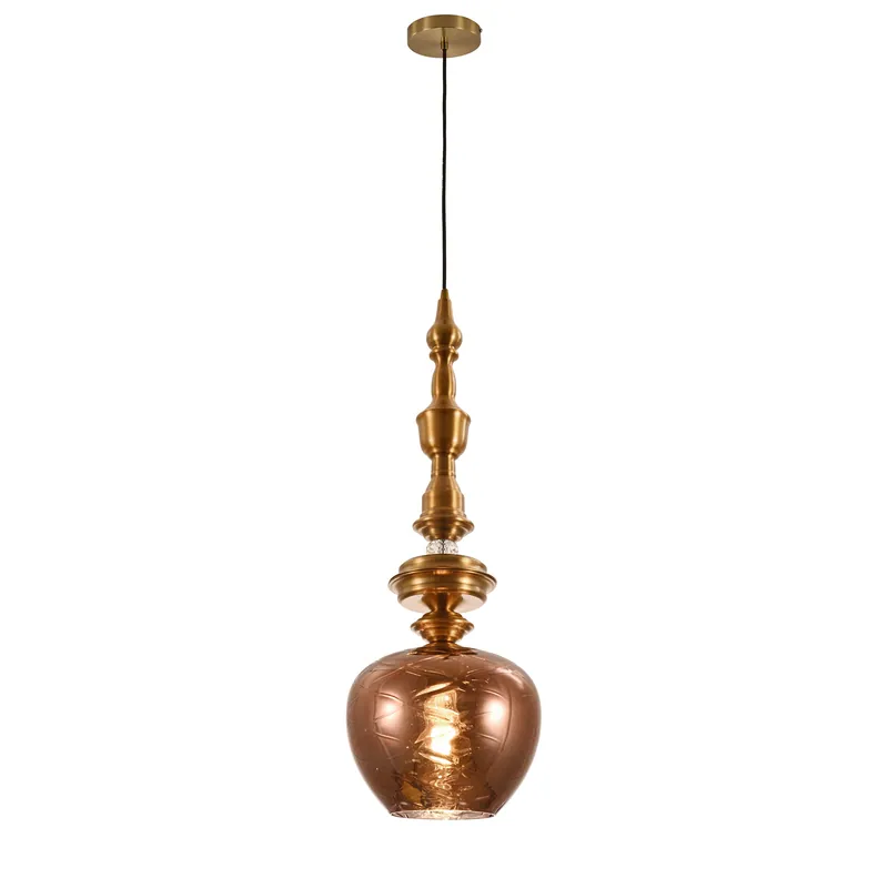 Rose Amber Spire Luxury Pendant Light
