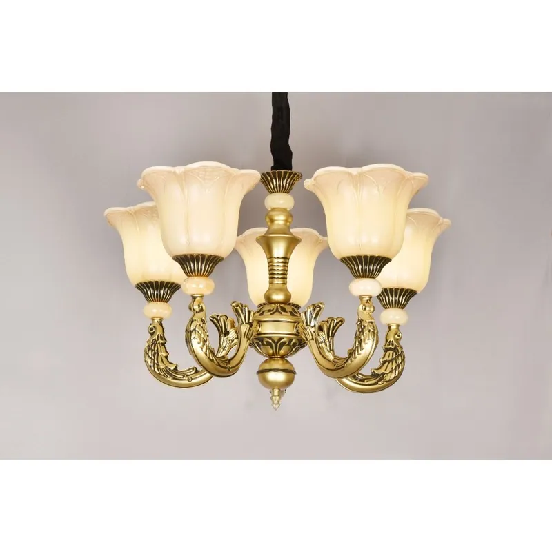 Vintage Glow Candle Arm Chandelier