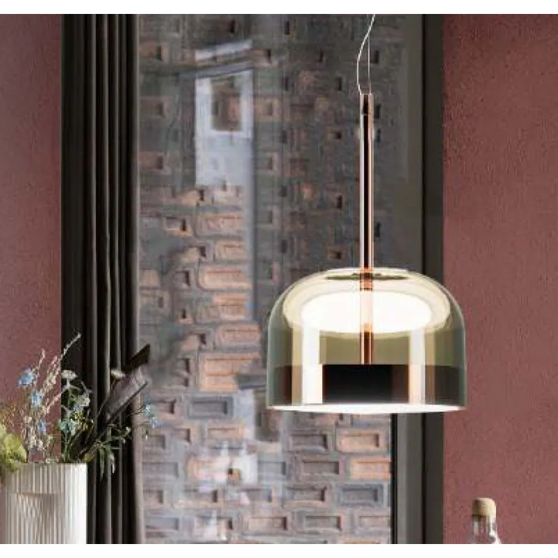 Amber Drop Glow Pendant Light
