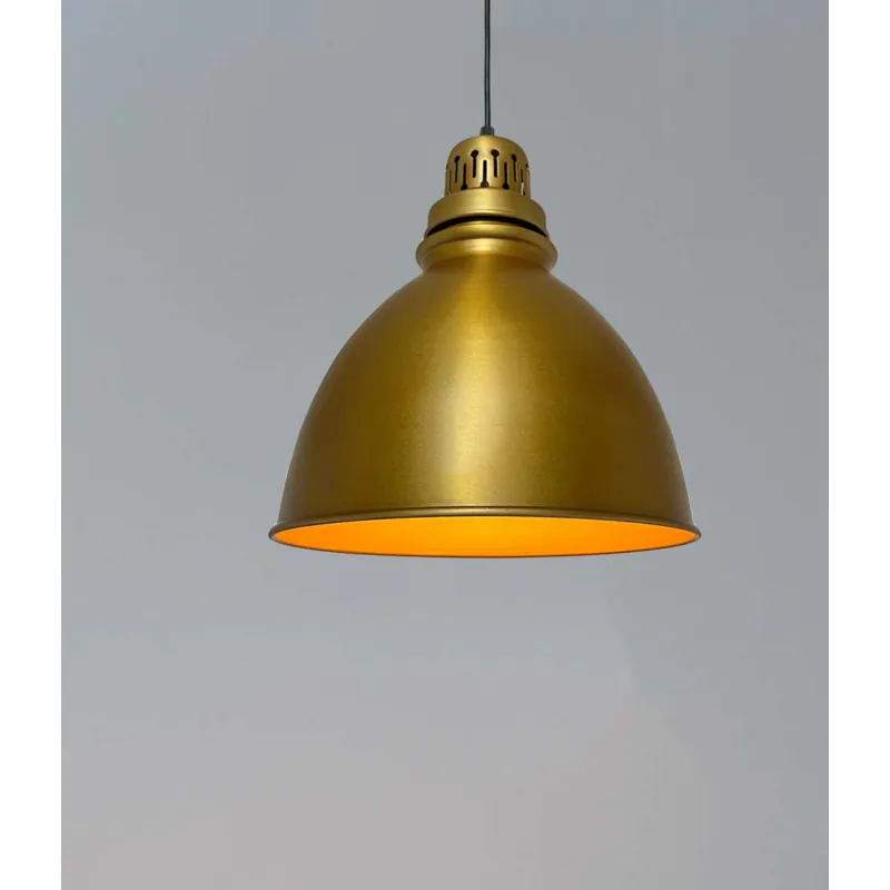 Amber Orb Glass Pendant Light