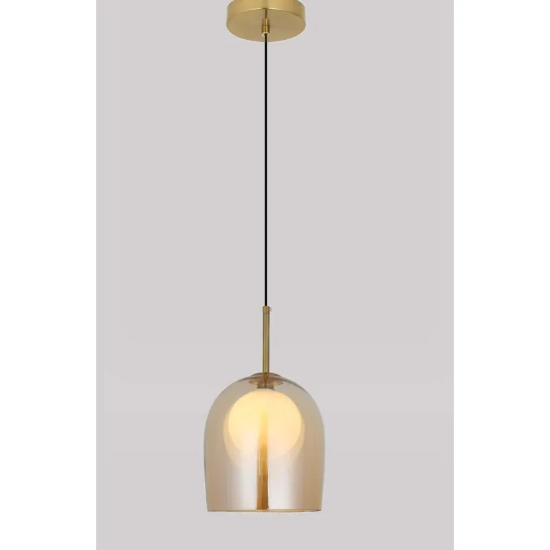 Amber Orb Lume Pendant Light