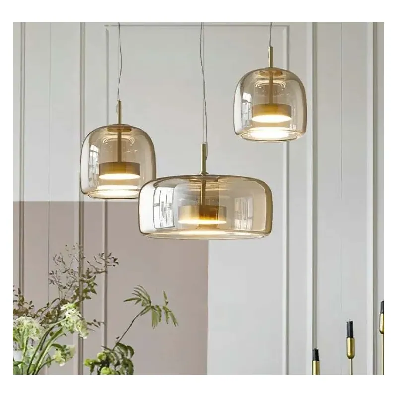 Amber River Cascade Cluster Pendant Light