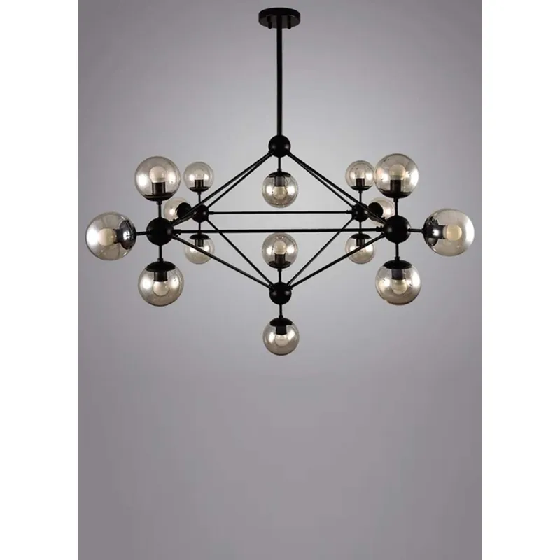 Amber Sphere Luxury Pendant Chandelier