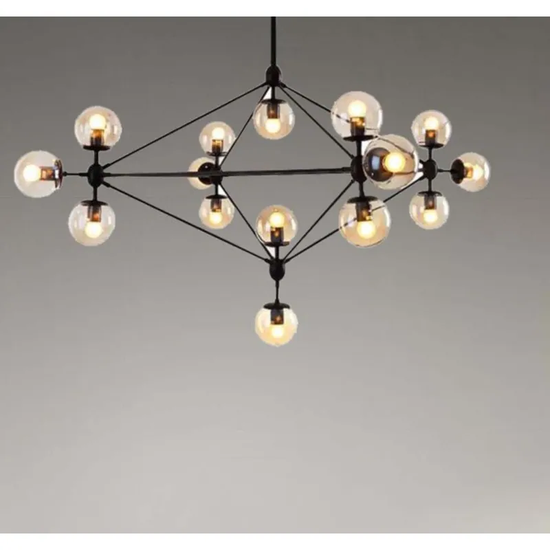 Amber Sphere Luxury Pendant Chandelier