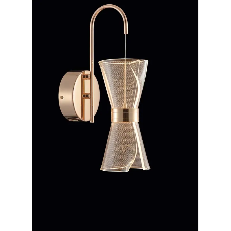 Amber Swirl Wall Light