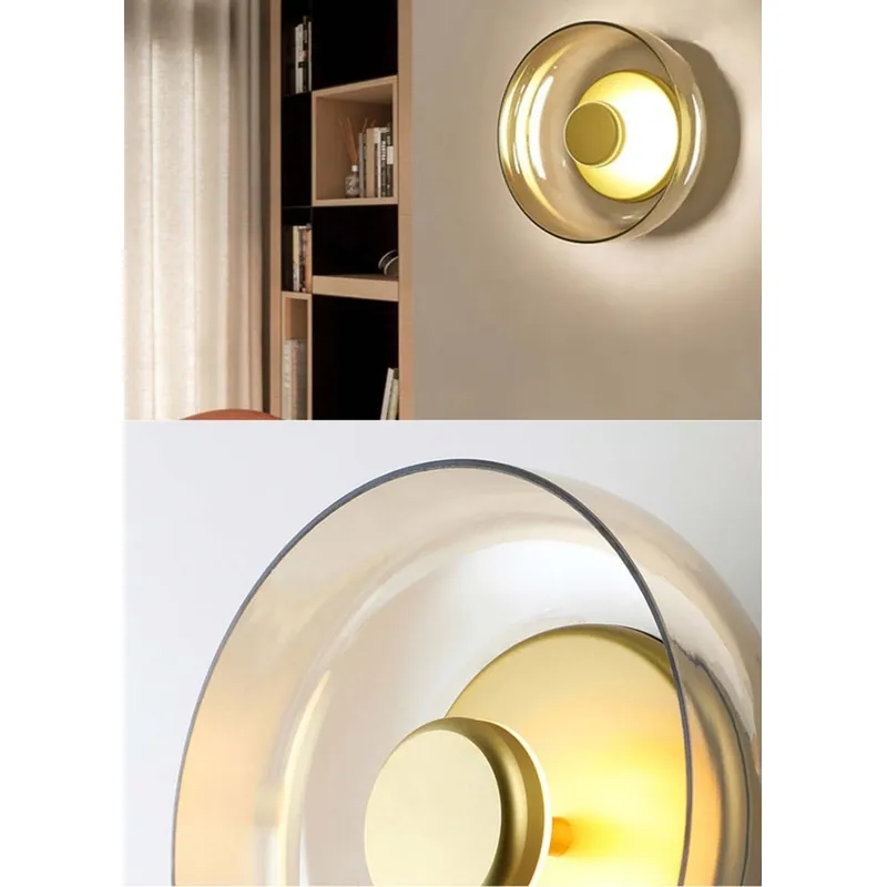 Antique Brass LED Wall Light