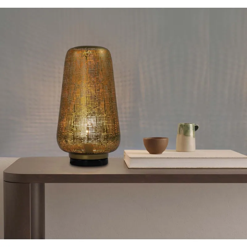Artisan Gleam Textured Metal Table Lamp