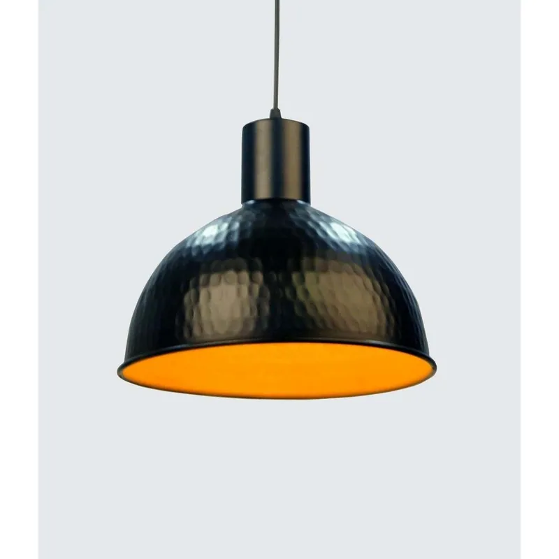 Black and Gold Fusion Pendant Light