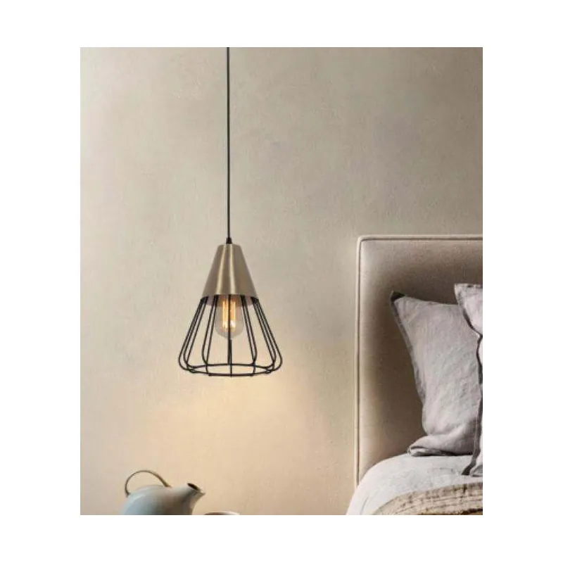 Brass Cage Charm Pendant Light