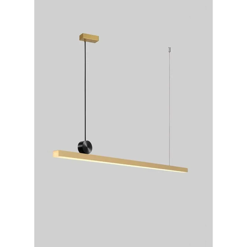 Brass Lineage Glow Linear Pendant Light