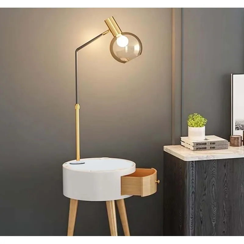 Butler’s Beam Integrated Table Floor Lamp