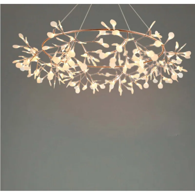 Copper Blossom Cluster Chandelier