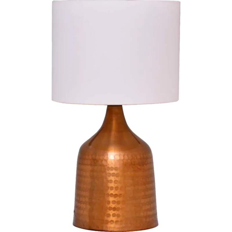 Copper Radiance Textured Table Lamp