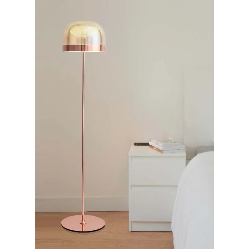 Copper Zenith Modern Dome Floor Lamp