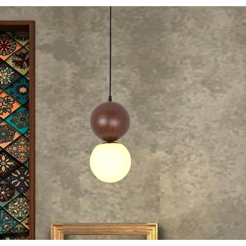 Ebony Dewdrop Duo Pendant Light