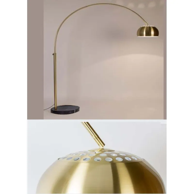 Golden Archway Arc Floor Lamp