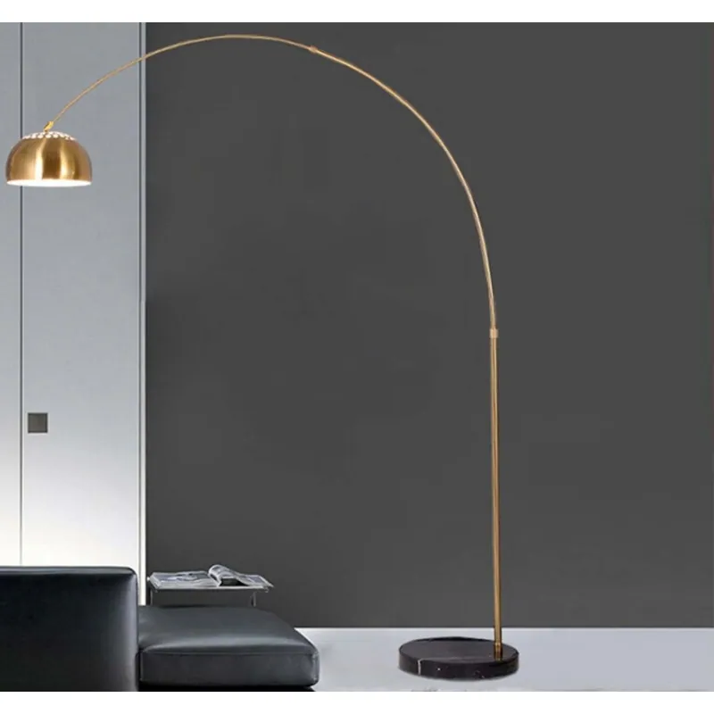 Golden Archway Arc Floor Lamp