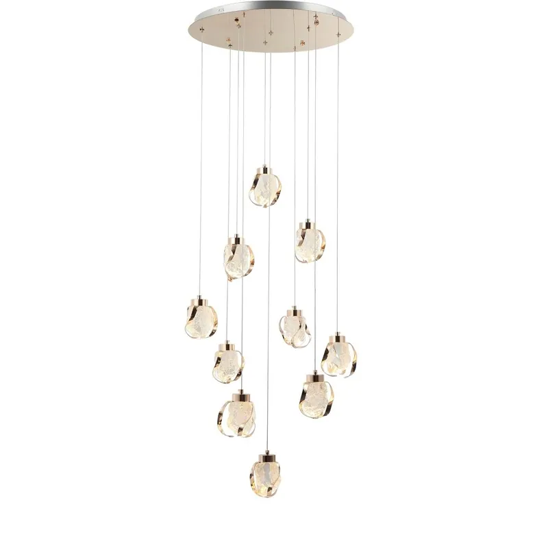 Golden Aura Cluster Chandelier