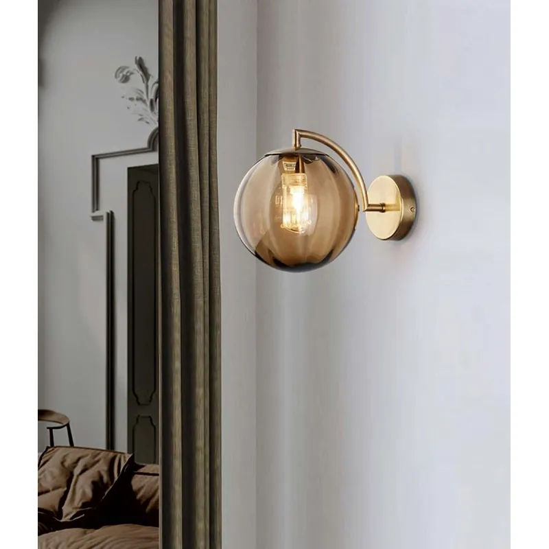 Golden Aura Wall Light