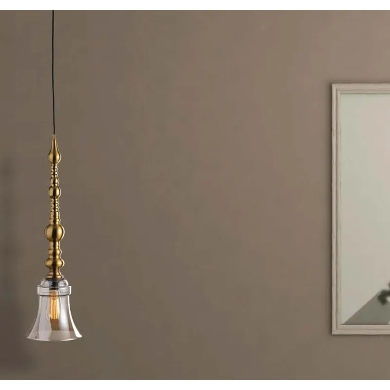Golden Bead Lumen Pendant Light