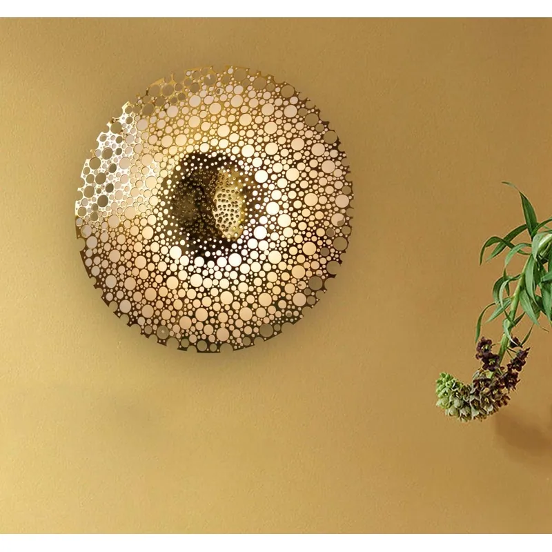 Golden Bloom Wall Light