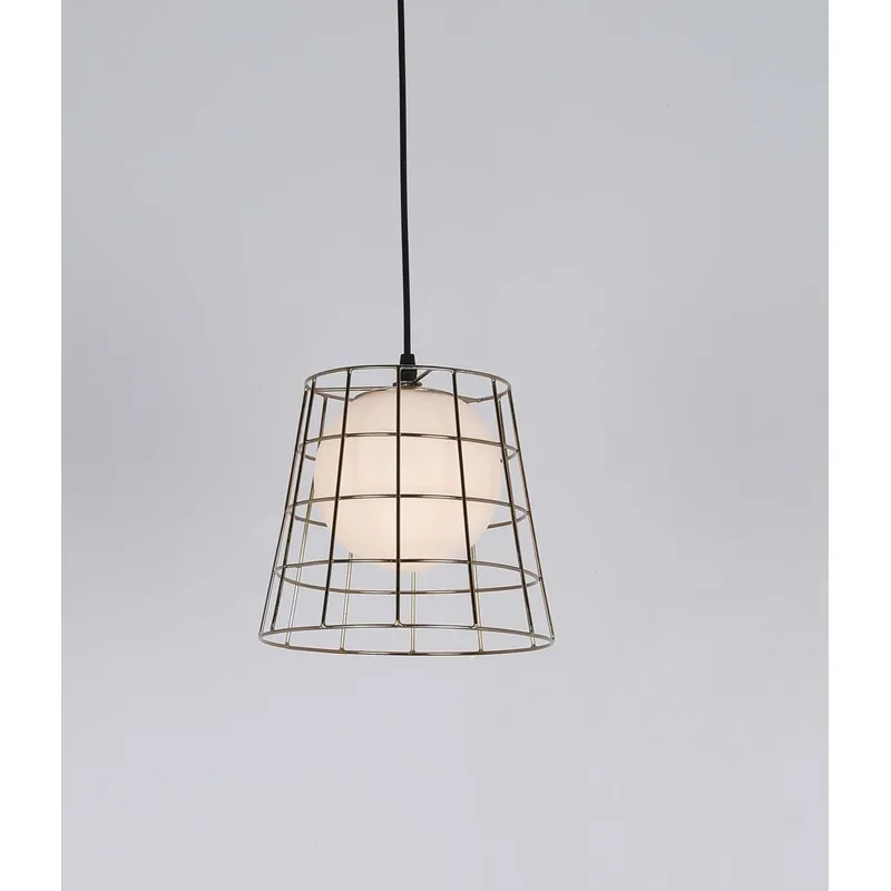 Golden Cage Orb Pendant Light