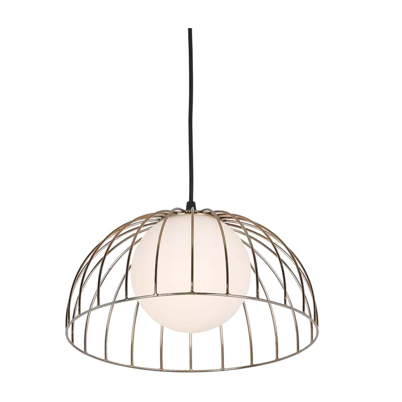 Golden Dome Glow Pendant Light