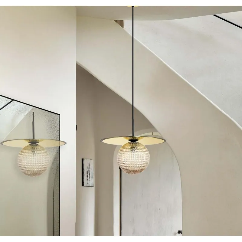 Golden Eclipse Sphere Pendant Light