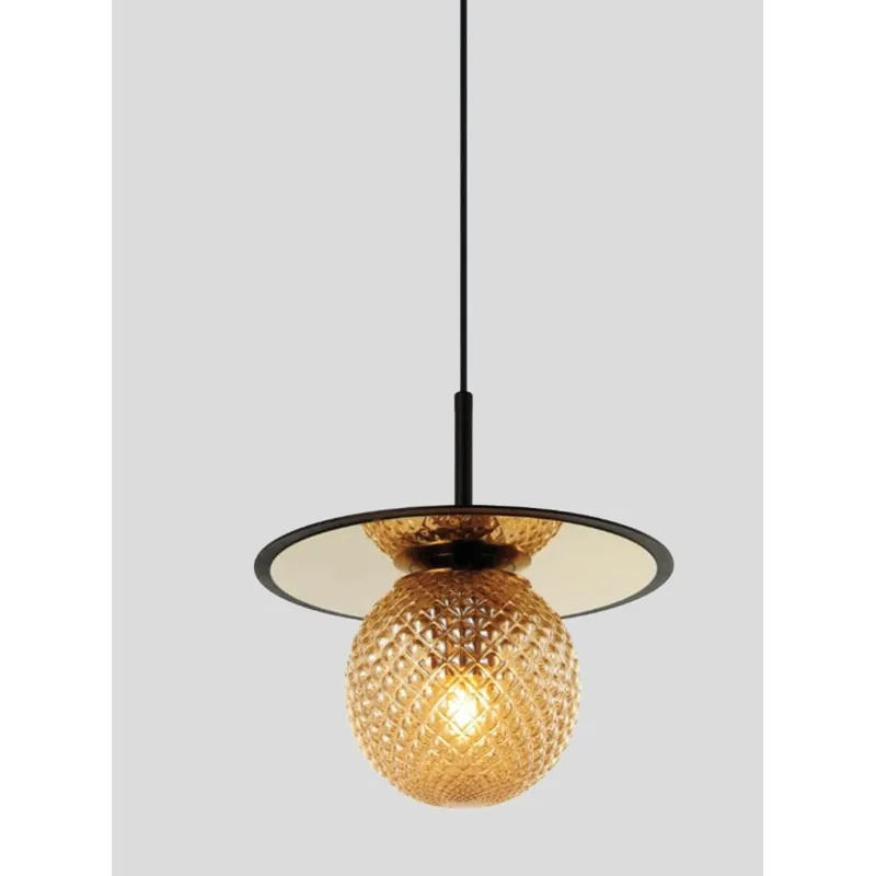 Golden Eclipse Sphere Pendant Light